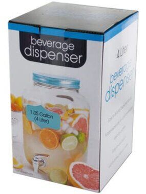 Mason Jar Beverage Dispenser, 1 Gallon